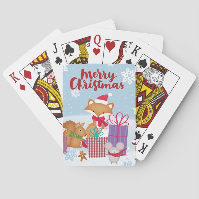 Merry Christmas  Playing Cards (Back)