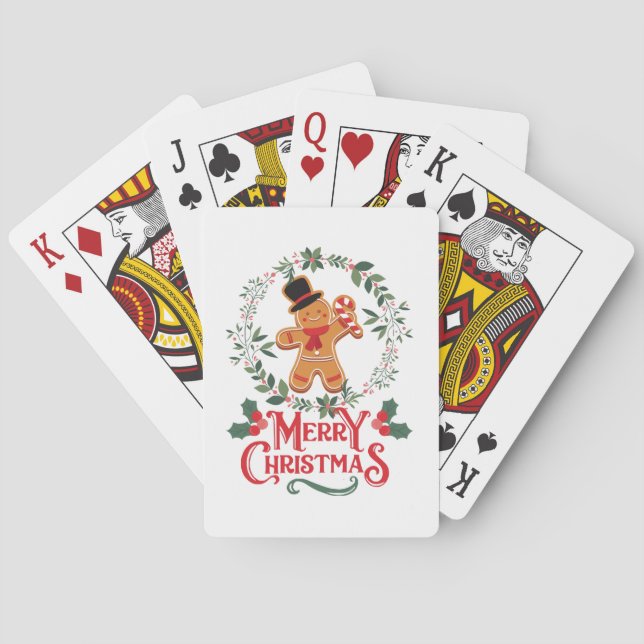 Merry Christmas Playing Cards (Back)