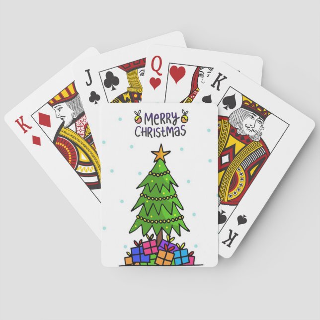 Merry Christmas Playing Cards (Back)
