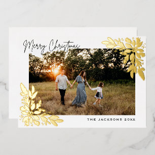 Merry Christmas Poinsettia Design