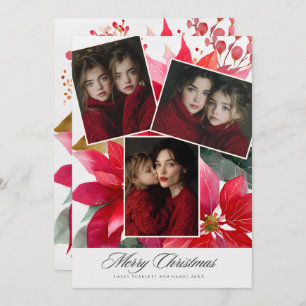 Merry Christmas Poinsettia Floral holiday 3 photo