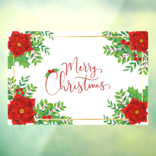 Merry Christmas Poinsettias