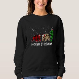 Merry Christmas Polar Bear Animals Leopard Buffalo Sweatshirt