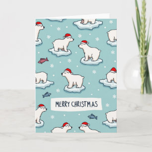 Merry Christmas Polar Bears Card
