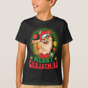Merry Christmas Pomeranian Santa Dog Lover Ugly Sw T-Shirt