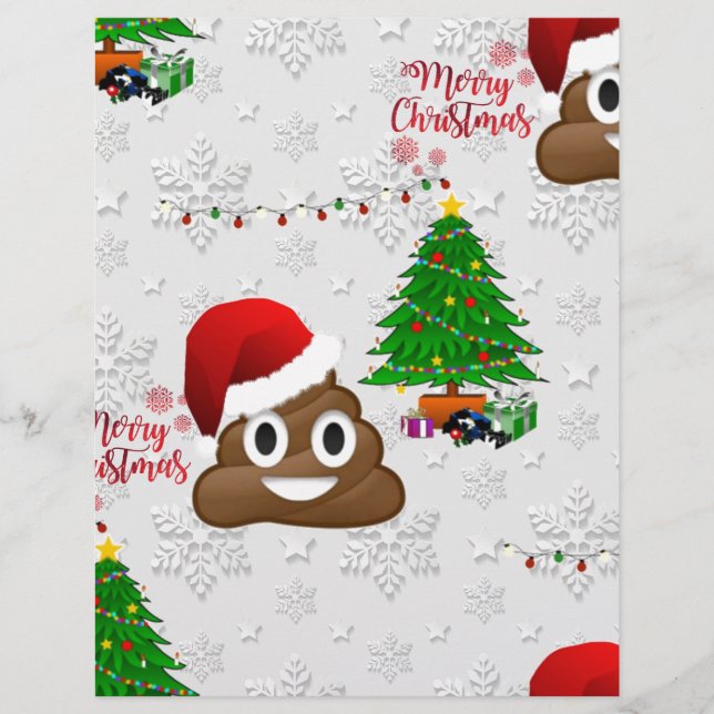 merry christmas poo emoji (Front)