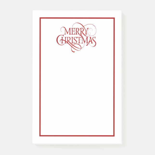 Merry Christmas Post-it Notes (Front)