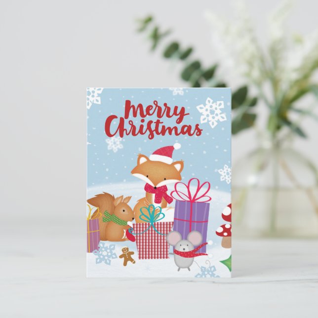 Merry Christmas Postcard (Standing Front)