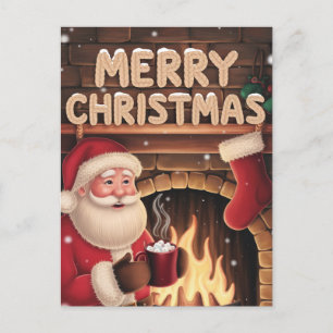 merry christmas postcard