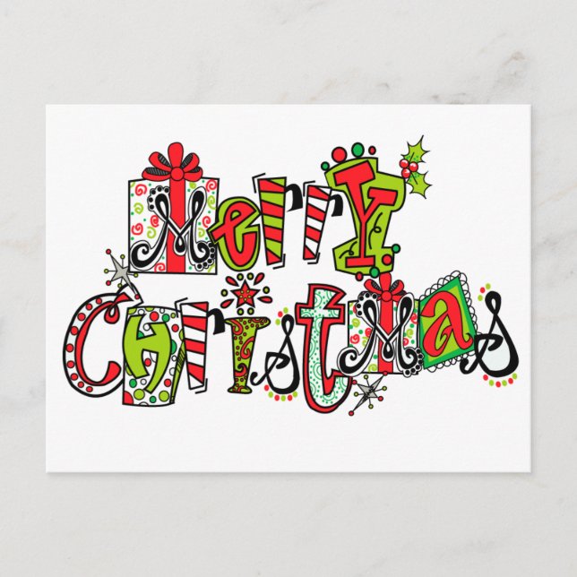Merry Christmas Postcard (Front)