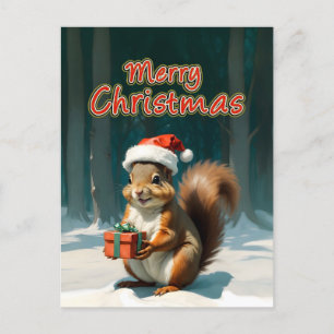 merry christmas postcard