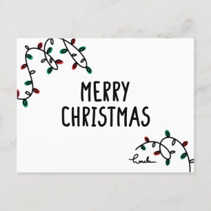 merry christmas postcard