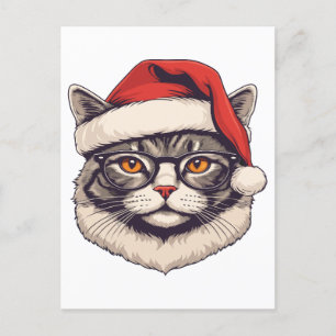 Merry christmas postcard