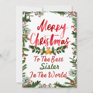 Merry Christmas postcard