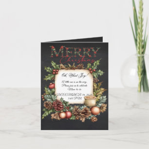 Merry Christmas Pregnancy Announcement Chalkboard 