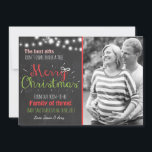 Merry Christmas pregnancy chalkboard announcement<br><div class="desc">♥ An adorable way to announce your pregnancy,  with a Christmas theme. You can add your own photo!</div>