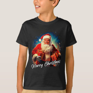 Merry Christmas – President Trump Santa Funny Grap T-Shirt