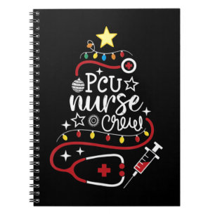 Merry Christmas Progressive Care Unit Nursing PCU  Notebook