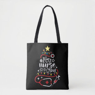 Merry Christmas Progressive Care Unit Nursing PCU Tote Bag