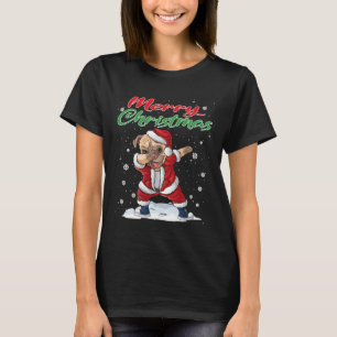 Merry Christmas Pug Dog Dabbing Dance Classic 506 T-Shirt