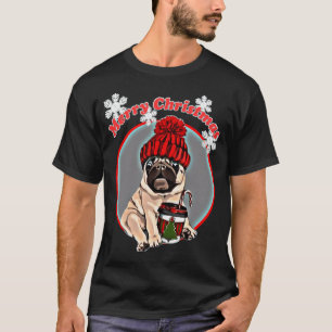 Merry Christmas Pug Dog T-Shirt