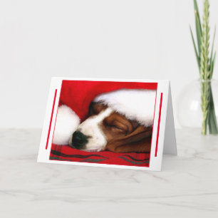 Merry Christmas Puppy Greeting Card -
