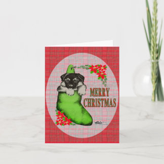 Merry Christmas Puppy Holiday Card