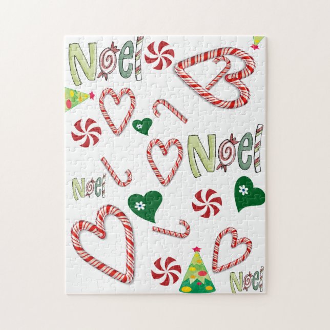Merry Christmas Puzzle Christmas Noel (Vertical)