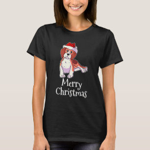 Merry Christmas Pyjamas Beagle Puppy Santas Hat Be T-Shirt