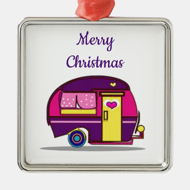 "MERRY CHRISTMAS R.V. STYLE" CHRISTMAS ORNAMENT (Front)