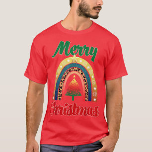 Merry Christmas Rainbow Funny Women Profession Lov T-Shirt