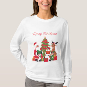 Merry Christmas Reading Santa’s Helpers T-shirt