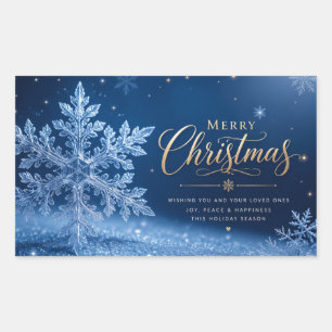 Merry Christmas Rectangular Sticker