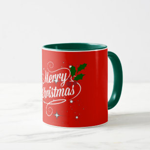 Merry Christmas Red and Green, Mug
