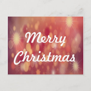 merry christmas red backdrop holiday postcard