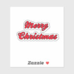 Merry Christmas Red Cursive Sticker<br><div class="desc">Our Merry Christmas Red Cursive Sticker will bring extra cheer to anything you give or send this holiday season! Great for scrapbooking, too. Save on top of today's sale price with Zazzle Black's free shipping. Visa, MasterCard, PayPal and American Express accepted, and international shipping from the United States for most...</div>