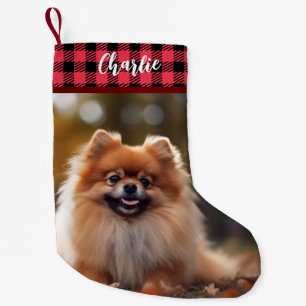 Merry Christmas Red Flannel Small Gift Stocking