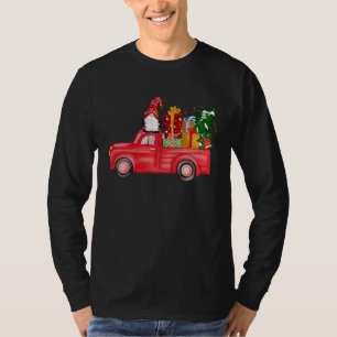 Merry Christmas Red Gnome Truck Funny Men Women K T-Shirt