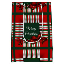 Merry Christmas Red Green Plaid