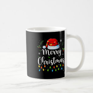 Merry Christmas Red Santa Hat Reindeer Xmas Matchi Coffee Mug