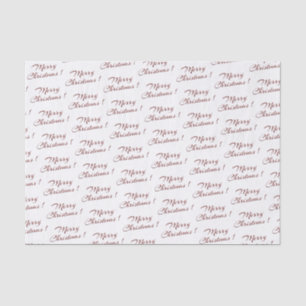 Merry Christmas! Red Script Holiday Tissue Paper