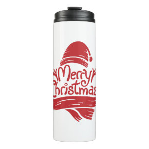 Merry Christmas red Thermal Tumbler