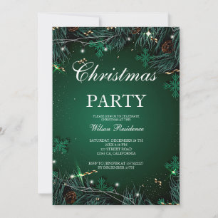 Merry Christmas   Red Typography Invitation