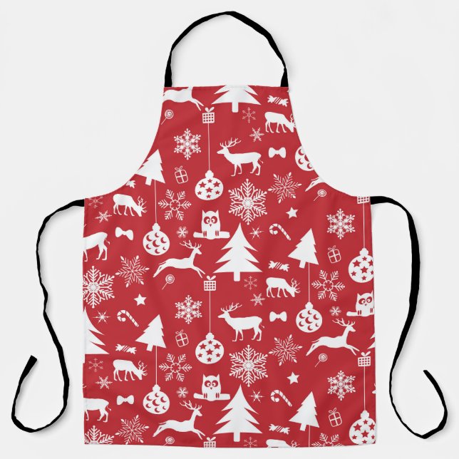 Merry Christmas: Red Vintage Collection Apron (Front)