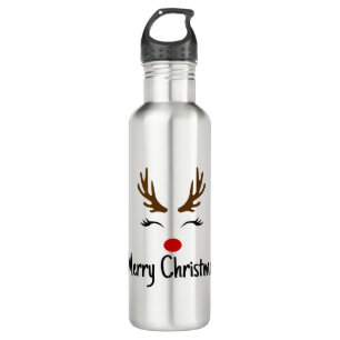 Merry Christmas Reindeer 710 Ml Water Bottle
