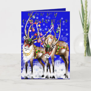 Merry Christmas Reindeer Card