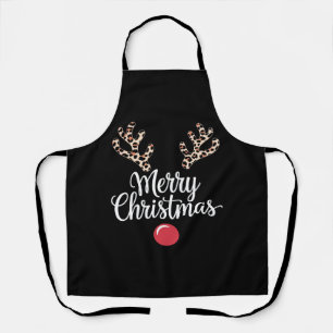Merry Christmas Reindeer Christmas Family Gift Apron