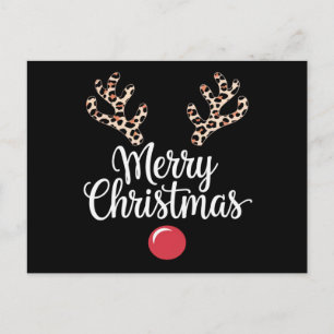 Merry Christmas Reindeer Christmas Family Gift Postcard