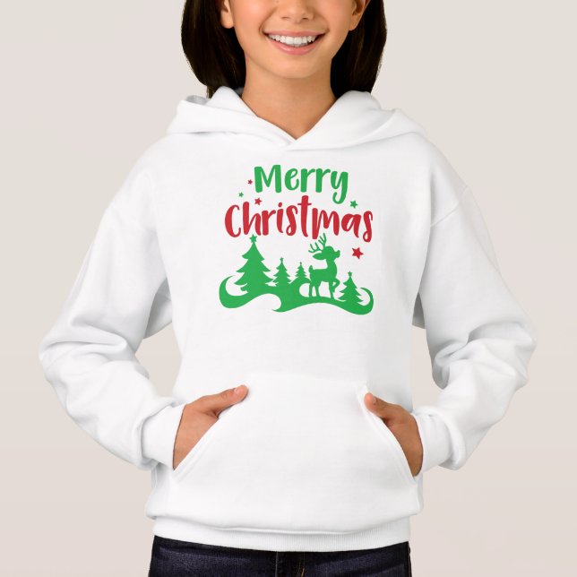 Merry Christmas, Reindeer, Christmas Tree, Stars (Front)