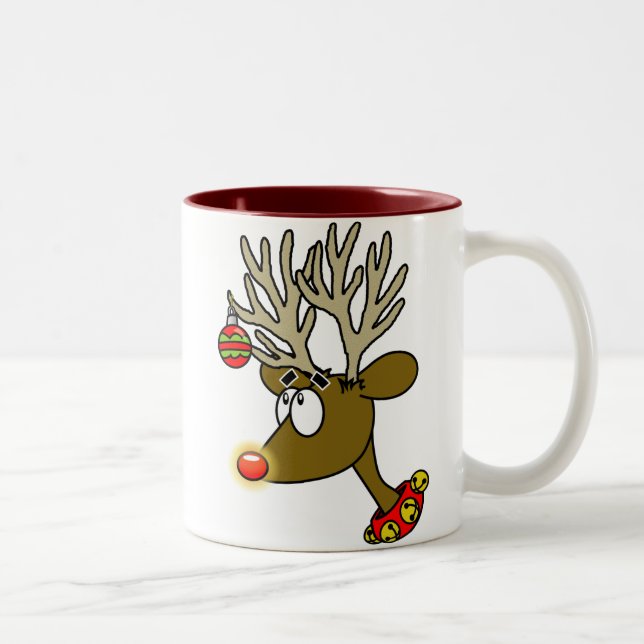 Merry Christmas Reindeer Coffee Cup (Right)
